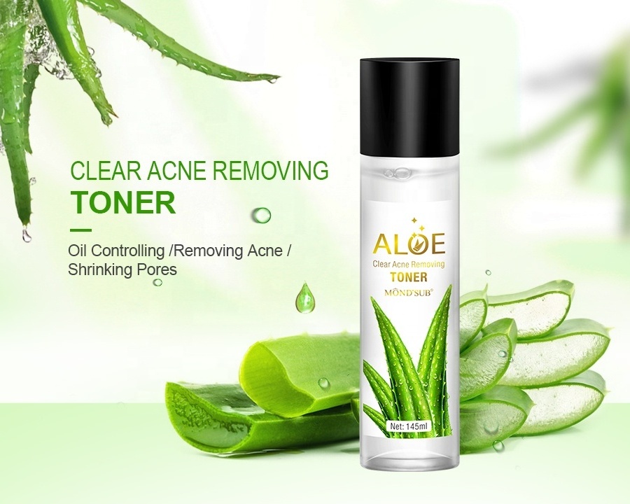 Private Label Aloe Vera Facial Toner Shrinking Pores Oil Control Anti Acne Face Toner