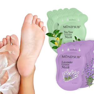 MOND'SUB Tea Tree Feet Peeling Heel Dead Rough Skin Remover peel spa socks exfoliating Foot Mask