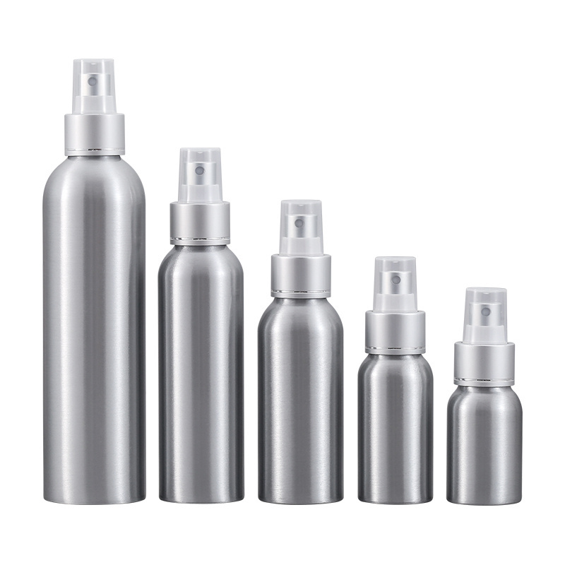 Empty 100ml 250ml 300ml 500ml Matte Black Aluminum Spray Lotion Pump Bottle For Cosmetic Skin Water Shampoo