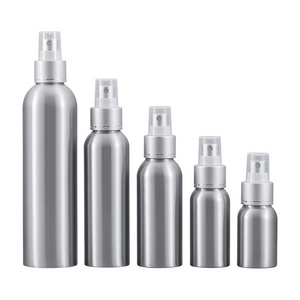 Empty 100ml 250ml 300ml 500ml Matte Black Aluminum Spray Lotion Pump Bottle For Cosmetic Skin Water Shampoo