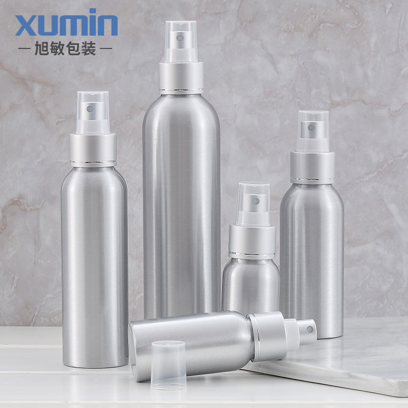 Empty 100ml 250ml 300ml 500ml Matte Black Aluminum Spray Lotion Pump Bottle For Cosmetic Skin Water Shampoo