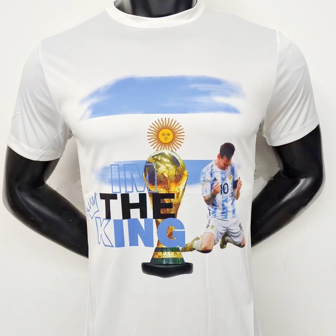 Messi  football  jersey Custom  World Cup Argentina Casual Woven  Ronaldo Design Shirts Shirt In Honor Cr7 football  jersey