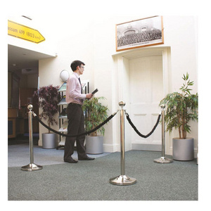 Hot Sale Decorative Public Use  Rope Barrier Queue Stanchion