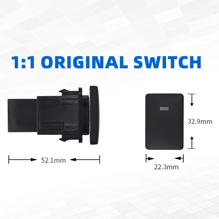 Skyearth 12V Various Symbols LED Light Bar Push Button Switch Toyota Switch Car Central Control Switch For Toyota