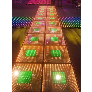 hot sales dj lighting 3D portable infinity mirror led dance floor