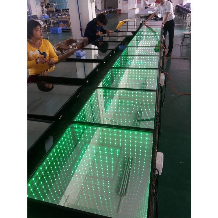 hot sales dj lighting 3D portable infinity mirror led dance floor