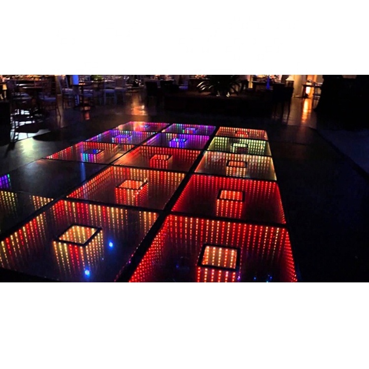 hot sales dj lighting 3D portable infinity mirror led dance floor