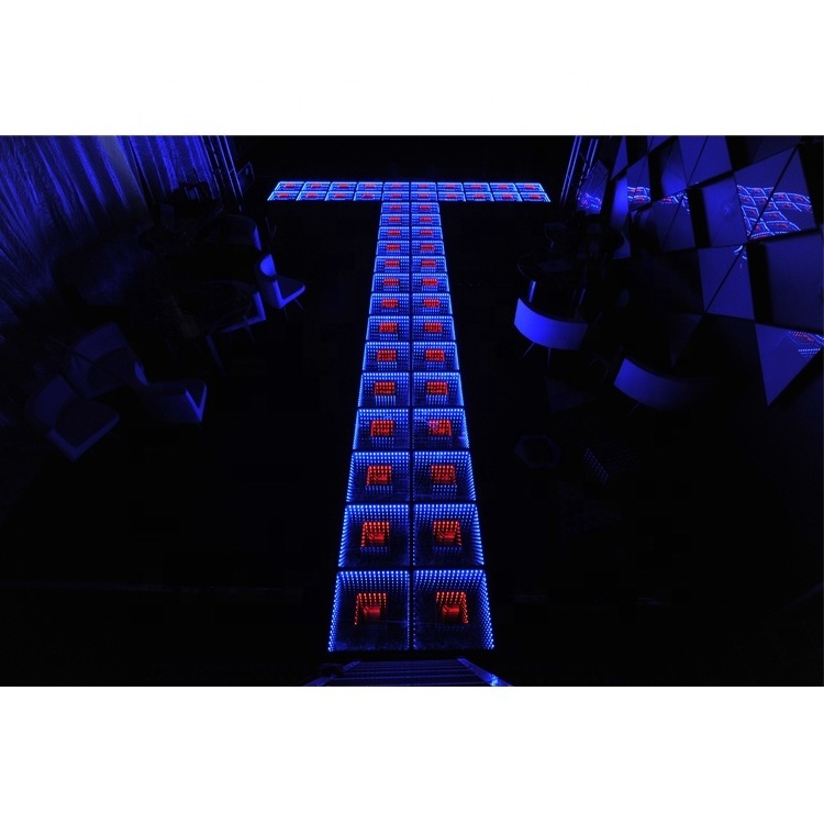 hot sales dj lighting 3D portable infinity mirror led dance floor