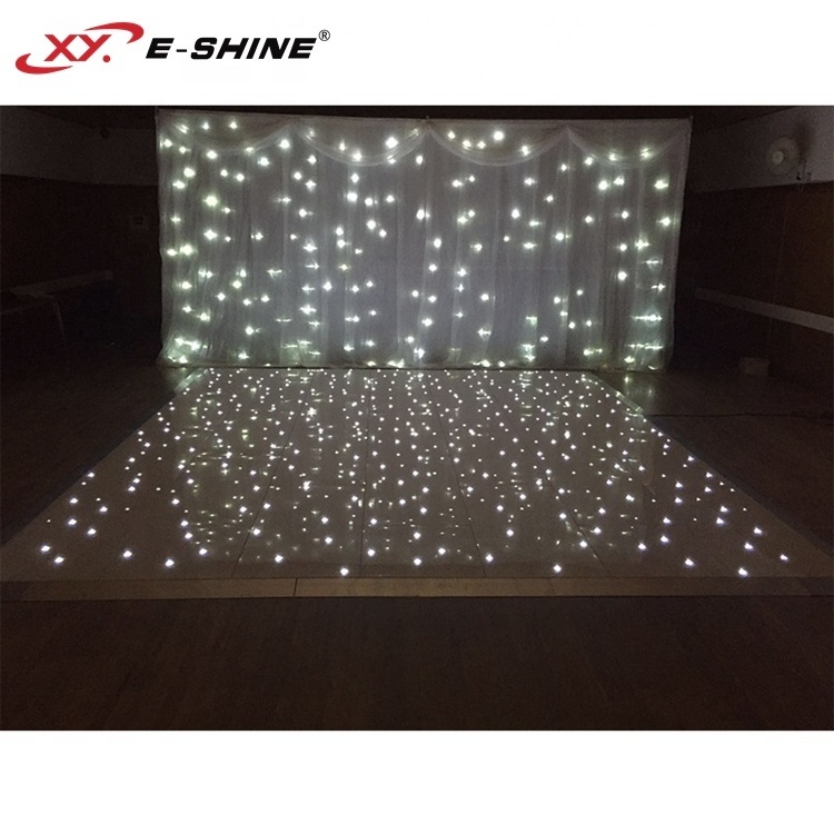 Beautiful Wedding dance floor with romantic starlit led dance floor for party