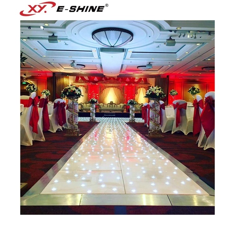 Beautiful Wedding dance floor with romantic starlit led dance floor for party