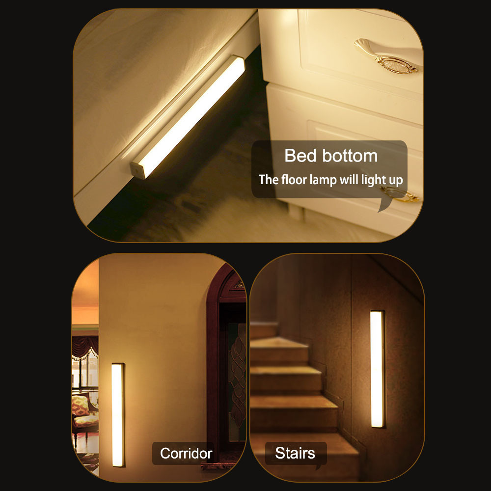 Indoor LED Induction Lamp Night Natural Light Motion Sensor Light  Human Body Sensor Closet Bedroom Night Light