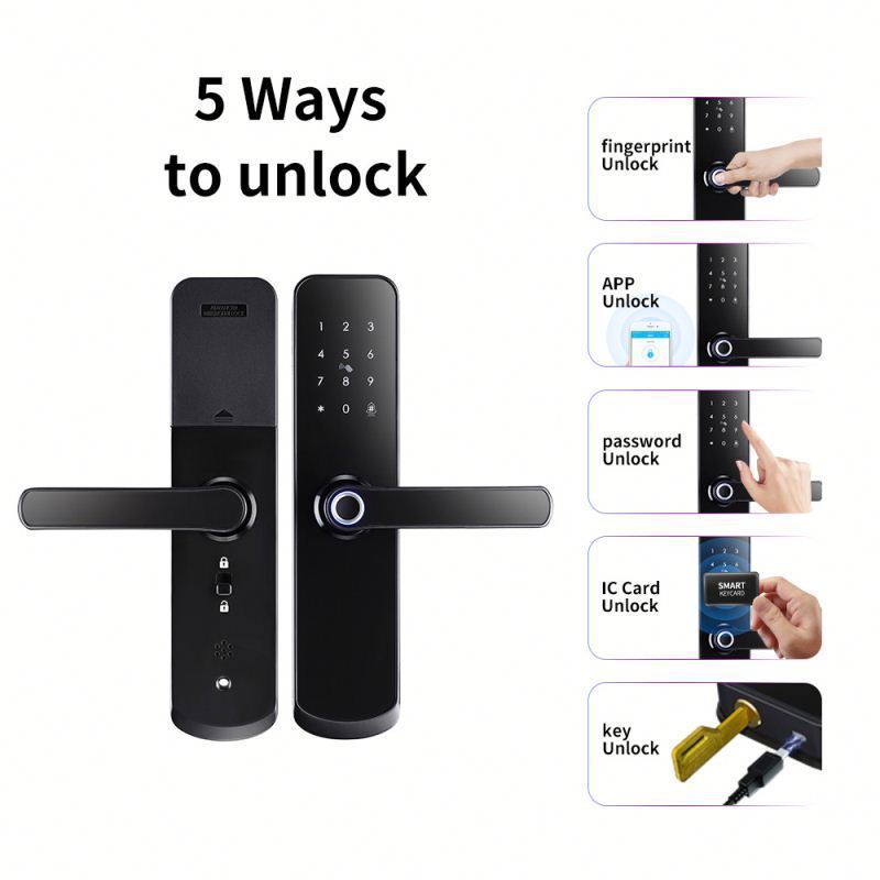 Keyless Smart Digital Door Lock Connect Electronic Fingerprint Password Smart