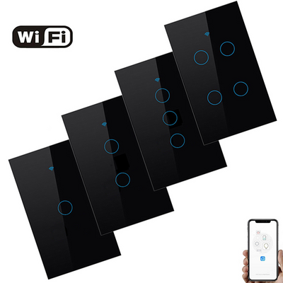 SUMMAO wifi controlled power switch alexa smart touch electrical switches