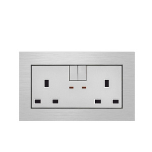 220 Volt UK Socket Types, 13 Amp Electric Double Pole Switch And Socket