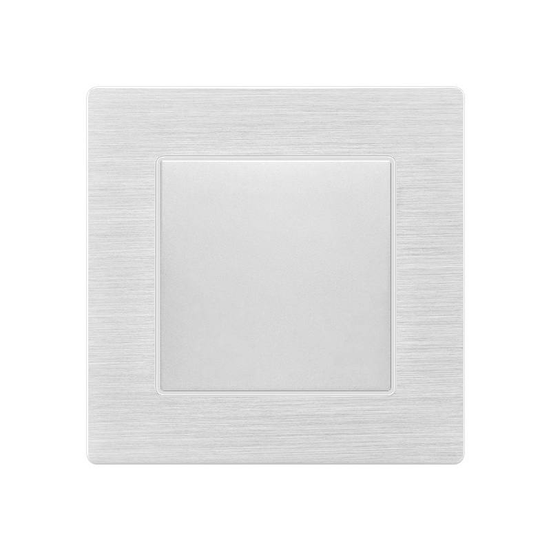 SUMMAO Hotel Home Blank Switch Cover Plate Wall Shelter Light Switch Cover Plate Aluminum Wire Drawing Blank Cover Switch CN;GUA