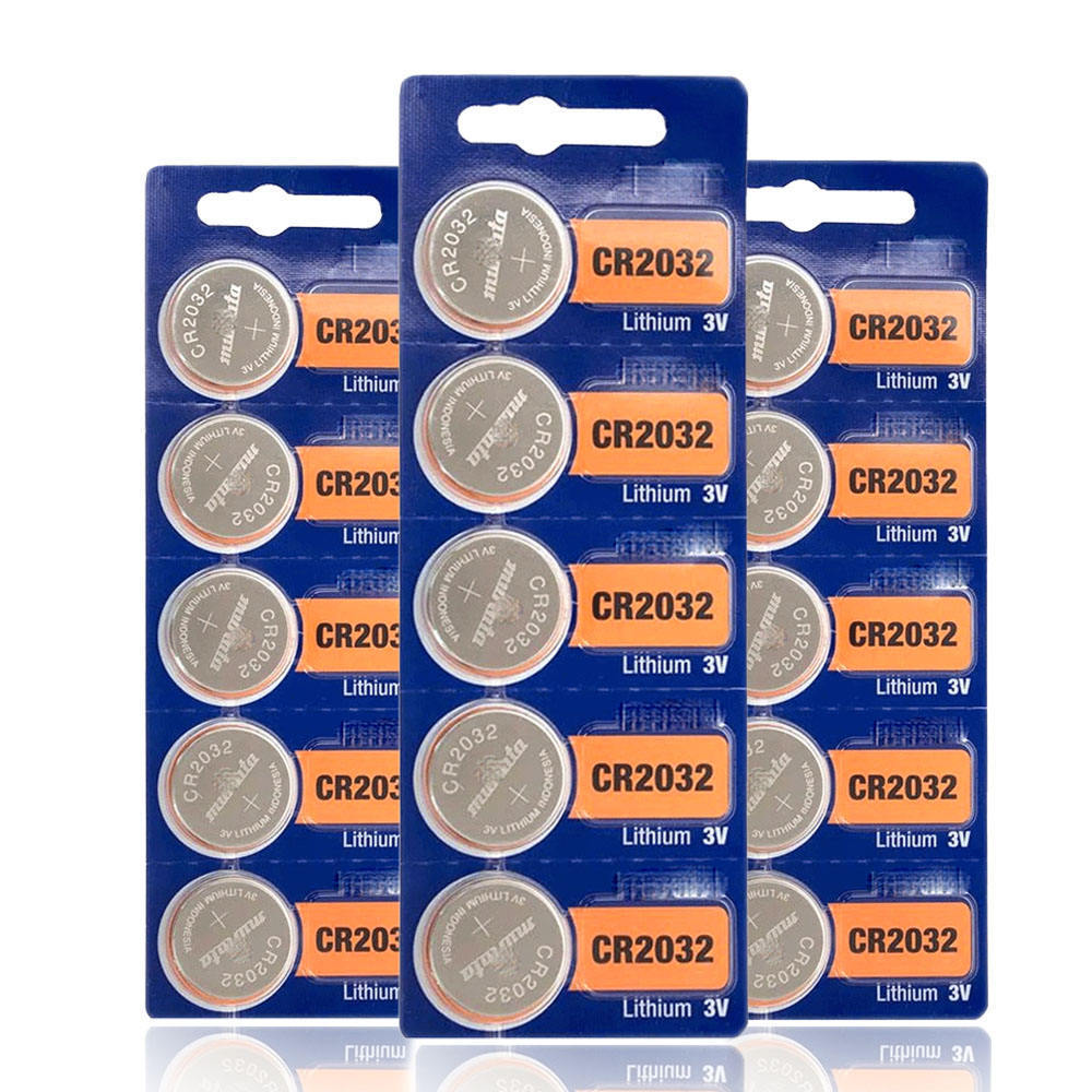 Long lasting high performance 8 pack CR 2032 Single 3V 210mAh Lithium Button Battery CR2032 For control