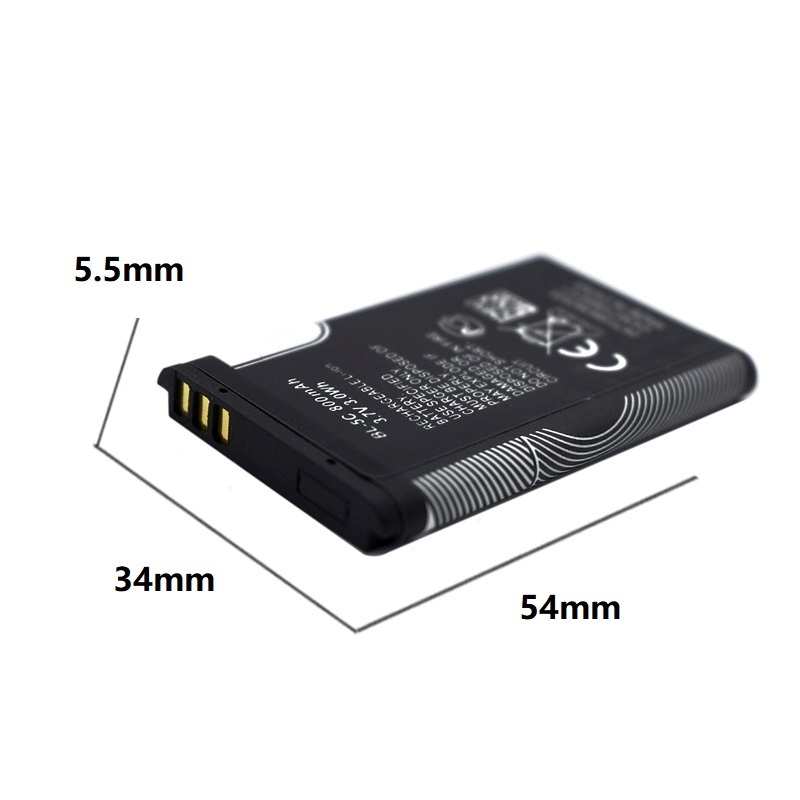 BL5C BL-5C BL 5C Phone Battery For Nokia 1100 1110 1200 1208 1280 1600 2600 2700 3100 3110 5130 6230 6230i n70 n72