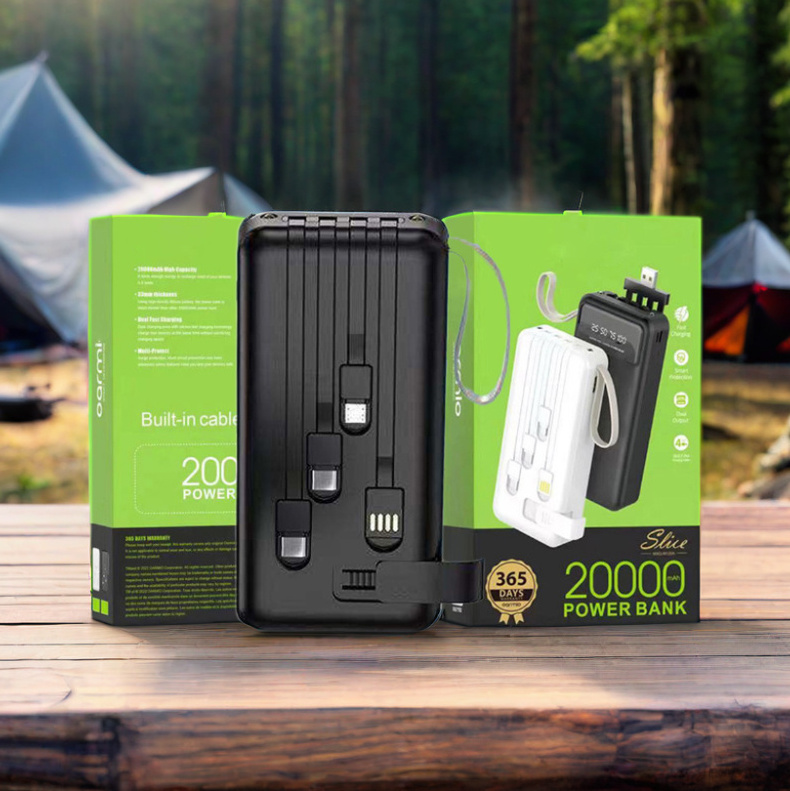 Best Seller in Africa 10000 mah portable digital display  PD 22.5 W mobile charging smart power bank for oraimo