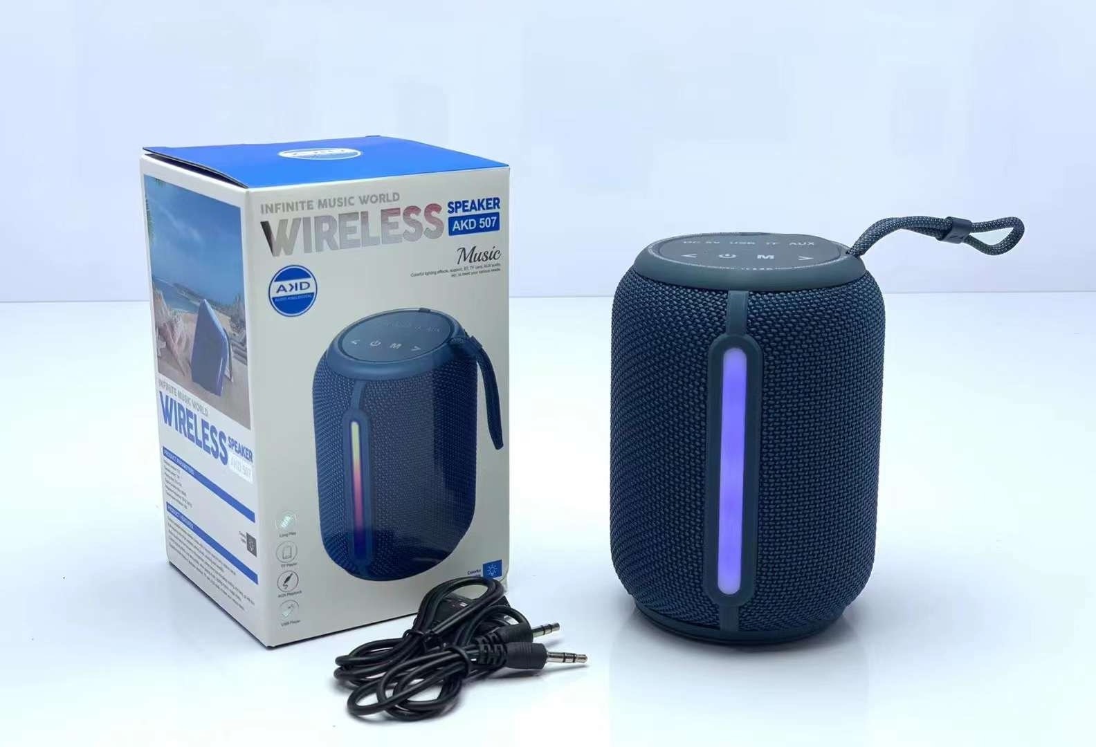 AKD-507 Wireless tooth Wireless Speaker Support USB/TF CARD/FM RADIO Wireless tooth Speaker