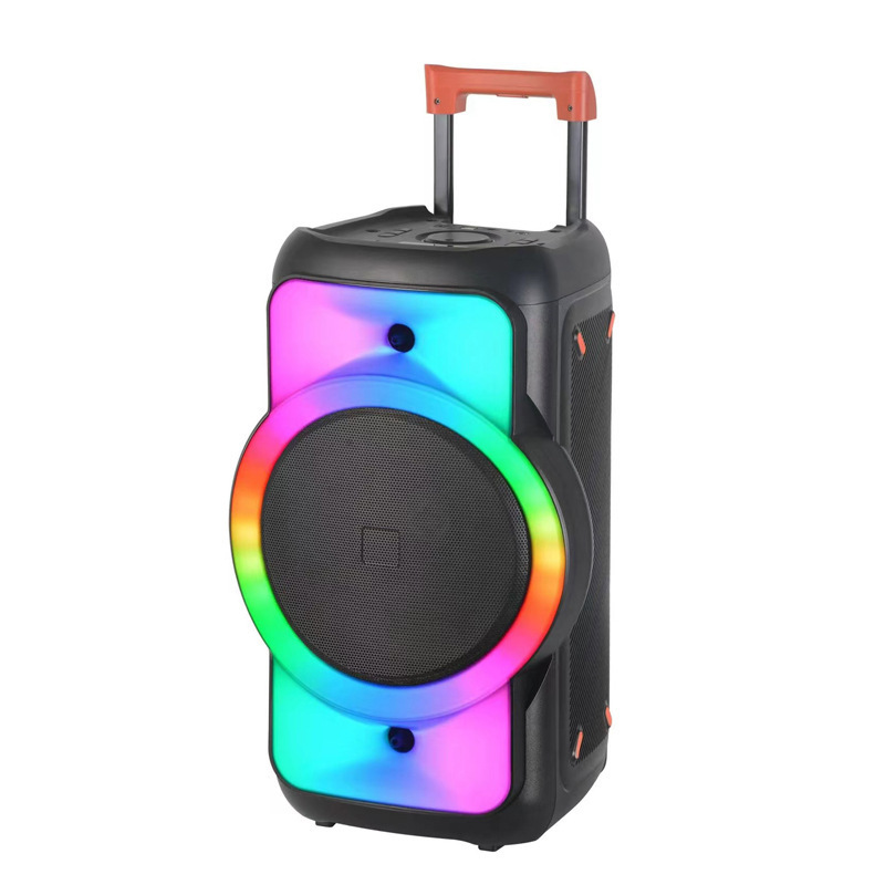 1201 Parlantes 12 inch Speaker Big TWS Plastic New Arrival trolley Speaker With wireless microphone