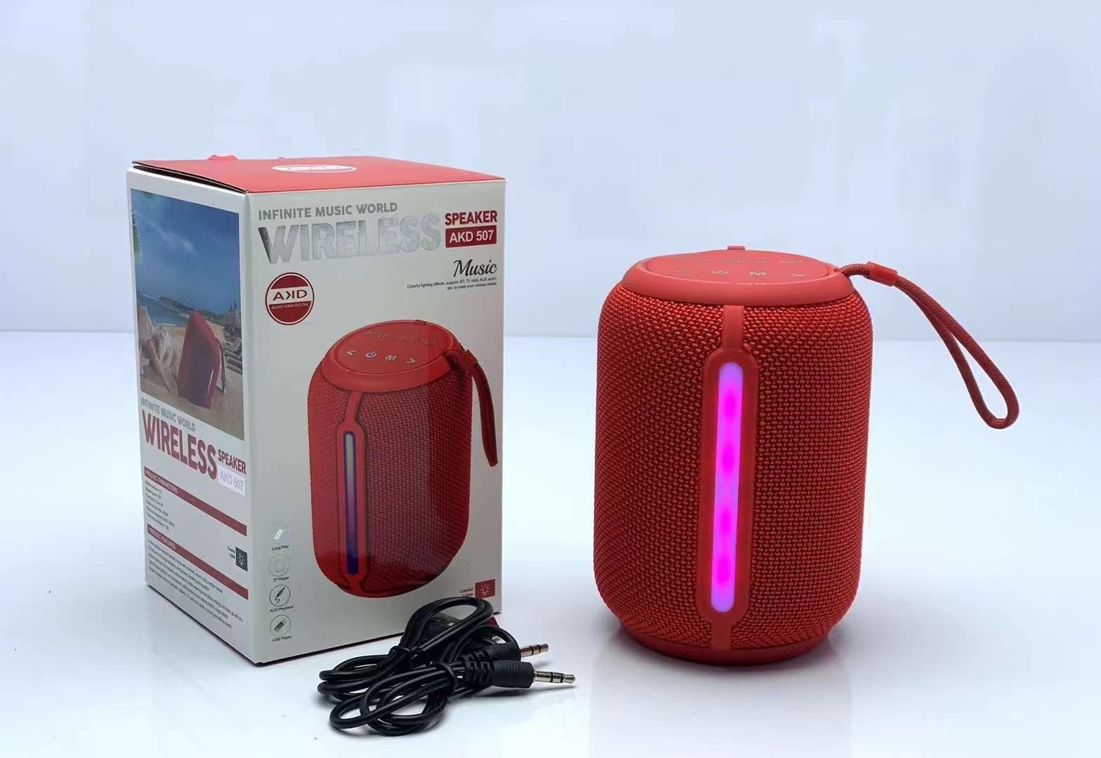 AKD-507 Wireless tooth Wireless Speaker Support USB/TF CARD/FM RADIO Wireless tooth Speaker