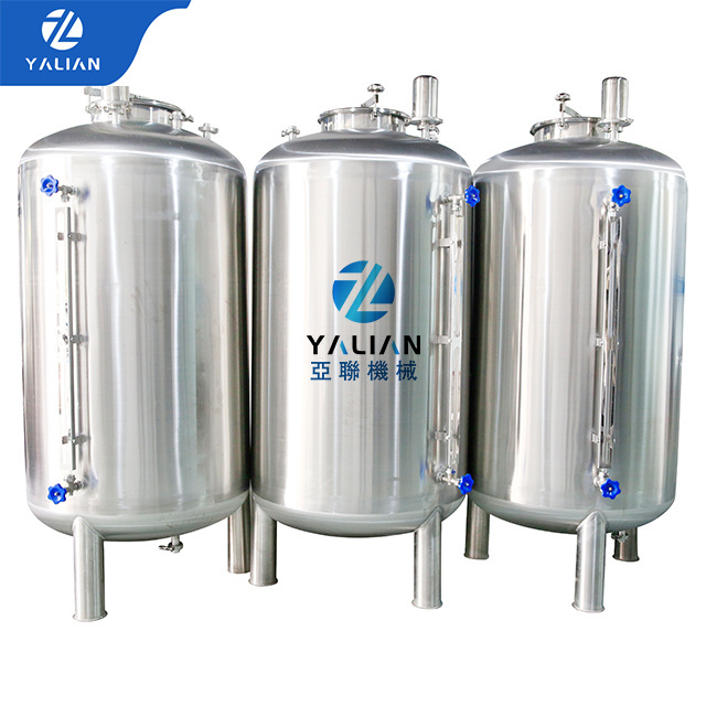 Stainless Steel Liquid Container 1000l 500l 100l Customization Water Storage Tank Plant Milk Buffer Tank