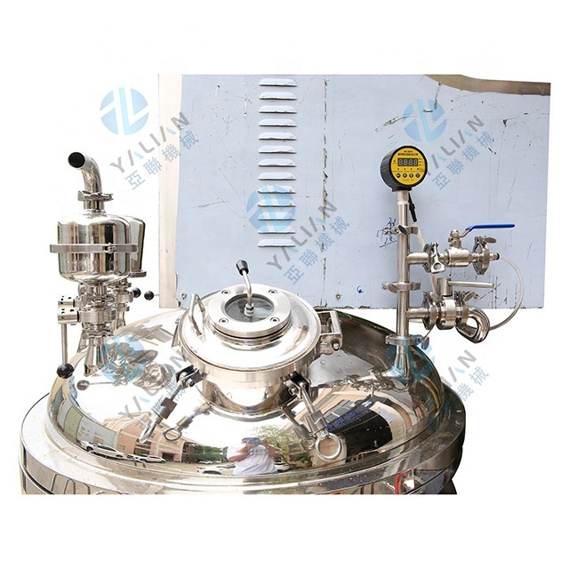 Emulsification Tan Homogenizer For Making Cosmetics Emulsion Lotion Cream Mixing Equipment Vacuum Homogenizing Emulsifier Mixer