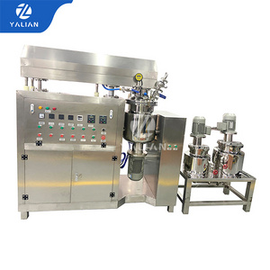 Homogenizer For Cosmetics 50l Hydraulic Lifting Vacuum Emulsifier High Viscosity Paste Automatic Homogenizer Mixer