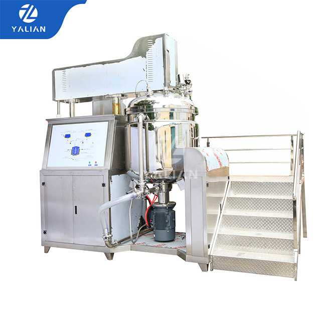 Homogenizer Working Head Mixer 300l Cosmetic Cream Vacuum Homogenizing Emulsifier Mixing Machine