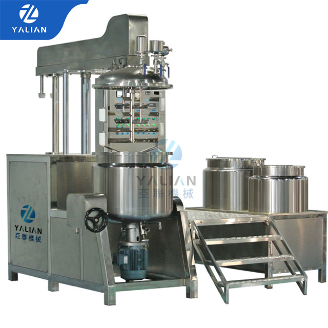 Homogenizer Working Head Mixer 300l Cosmetic Cream Vacuum Homogenizing Emulsifier Mixing Machine