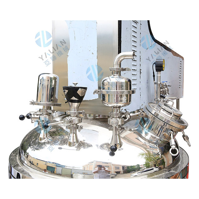 Emulsification Tan Homogenizer For Making Cosmetics Emulsion Lotion Cream Mixing Equipment Vacuum Homogenizing Emulsifier Mixer