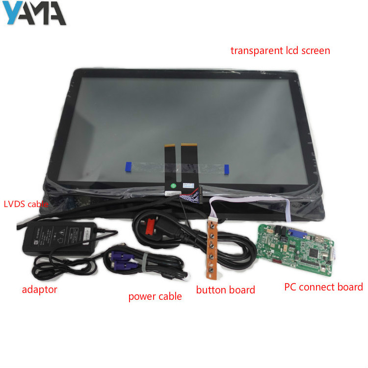 advertising equipment see though display 10.4inch transparent LCD panel