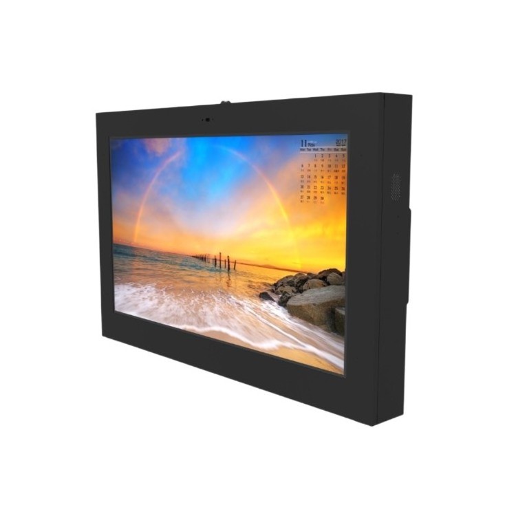 digital signage bus advertisements interactive 10touch points lcd display outdoor monitor