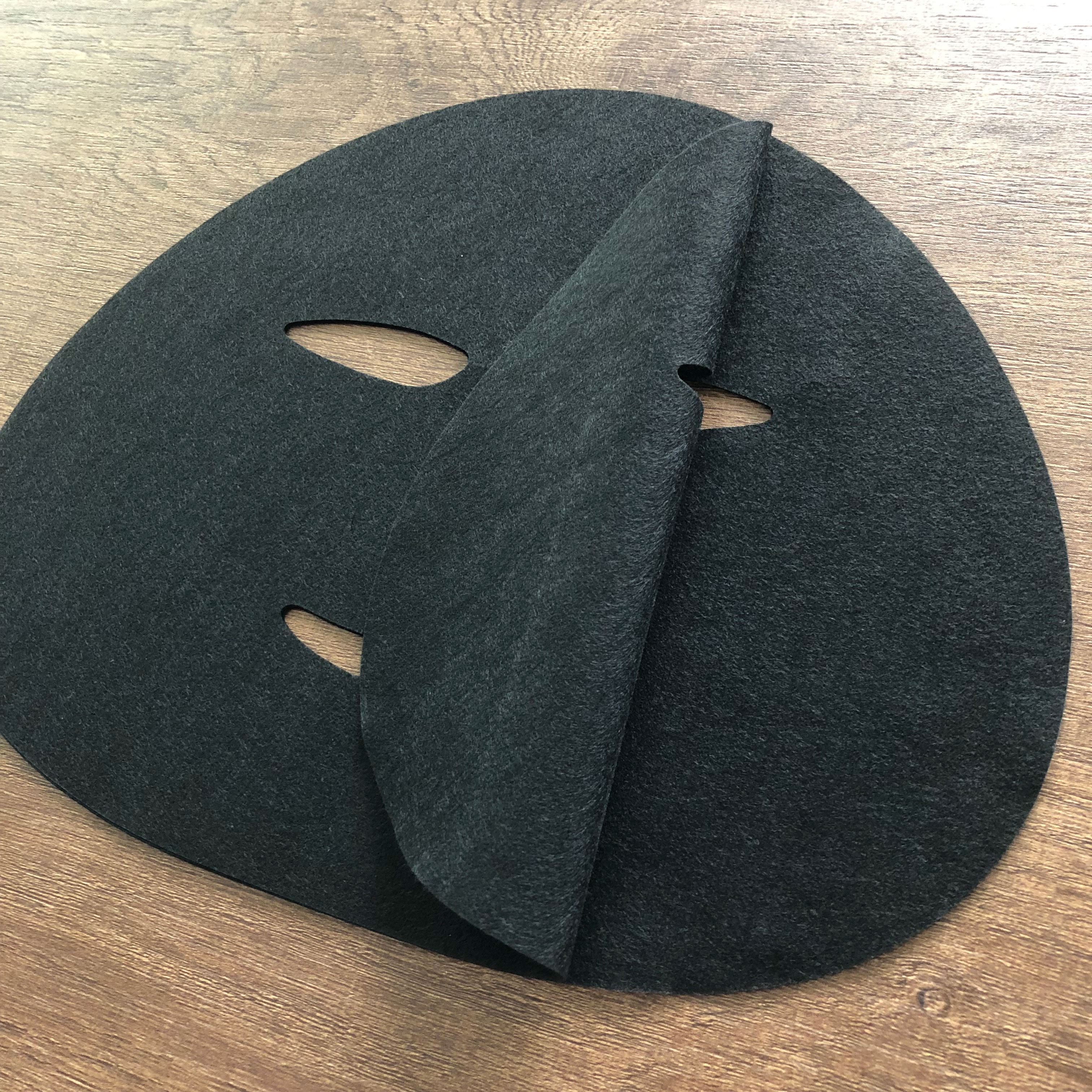 Fiber Mask Black Mask Sheet Face OEM ODM Custom Face Body Beauty Dry Mask Paper Bamboo Charcoal Cotton Female Customizable 40gsm