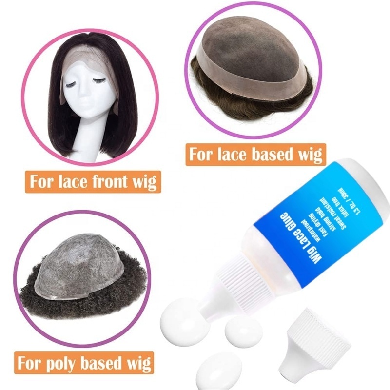 NEW TOP Wig Lace Glue And Adhesive Solvent Remover Set Hair Bonding Extension Tools Invisible Waterproof Strong Hold Latex Free