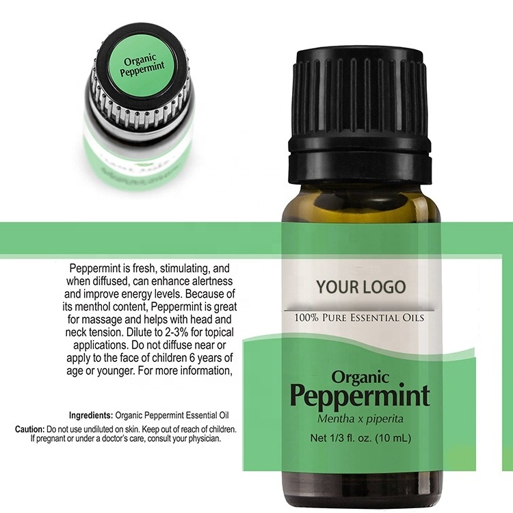 100% Natural Organic Peppermint Essential Oil for Diffusers, Aromatherapy,Humidifiers,Massage,Skin & Hair Care, DIY Soap Making