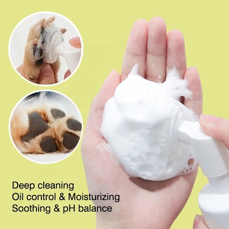 Natural Lemon Waterless Paw Cleanser With Vitamin B5 Ph Balanced Cleaning Deodorant Remove Dirt Dog Shampoo Pet Care Products