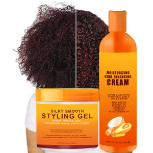 Shea Butter Coconut Silk Protein Anti-Frizz Curl Enhancer Curly Hair Defining Cream Twist Lock Gel Bounce Shine For Waves Coils