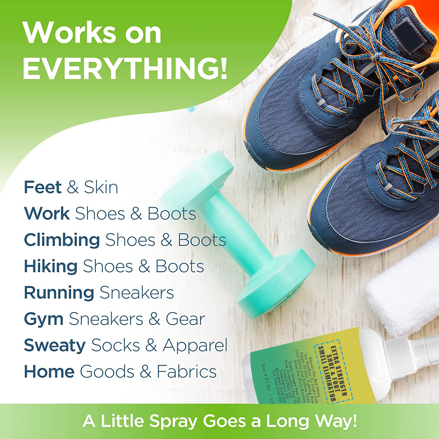 TOP HOT Extra Strength Natural Shoe Deodorizer Foot Spray Odor Eliminator Antiperspirant Deodorant For Stinky Feet Smelly Shoes