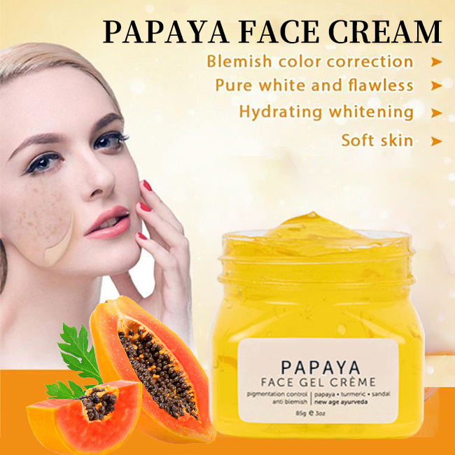 Organic Papaya Face Gel Glow Pigmentation Blemish Skin Care Antioxidant Removal Dark Spots Patches Brightening Facial Cream