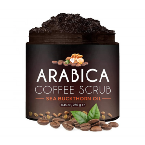 Dead Sea Salt Organic Coffee Arabica Women Men's Leg Hand Face Body Polish Scrub With Coconut Shea Butter Carrot Kojic Acid