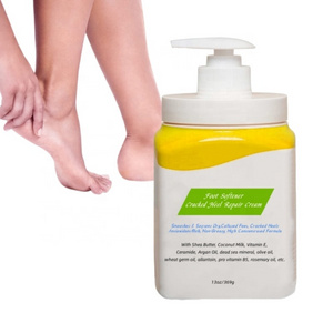 Callused Chapped Foot Softener Therapy Cream Dry Cracked Heel Soothing Repair Lotion With Shea Butter Coconut Vitamin E Ceramide