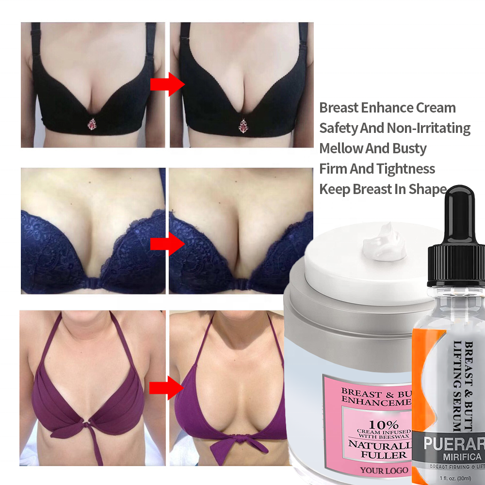 HOT vegan Herbal Enlargement Enhancement Cream massage oil serum big fuller boob Bust Butt Firming Lifting tightening Plumping