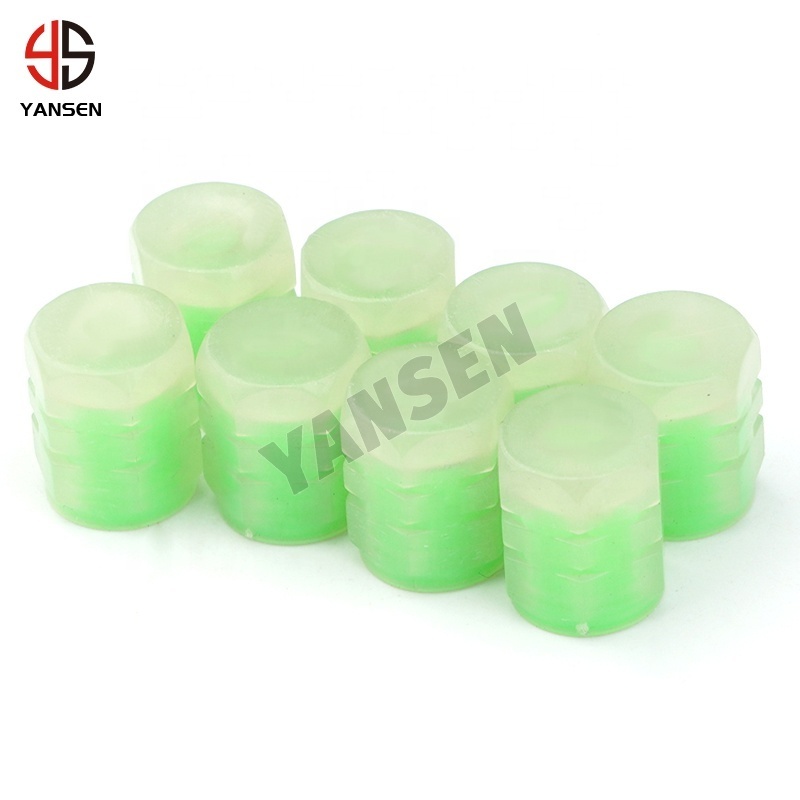 Hot Sale car valve caps luminous style Car Tire Valve Cap Stem Cap for bmw Audi mercedes VW Honda accessories