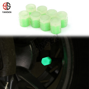 Hot Sale car valve caps luminous style Car Tire Valve Cap Stem Cap for bmw Audi mercedes VW Honda accessories