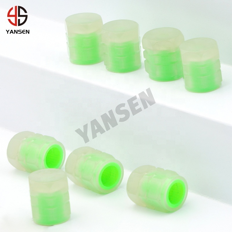 Hot Sale car valve caps luminous style Car Tire Valve Cap Stem Cap for bmw Audi mercedes VW Honda accessories