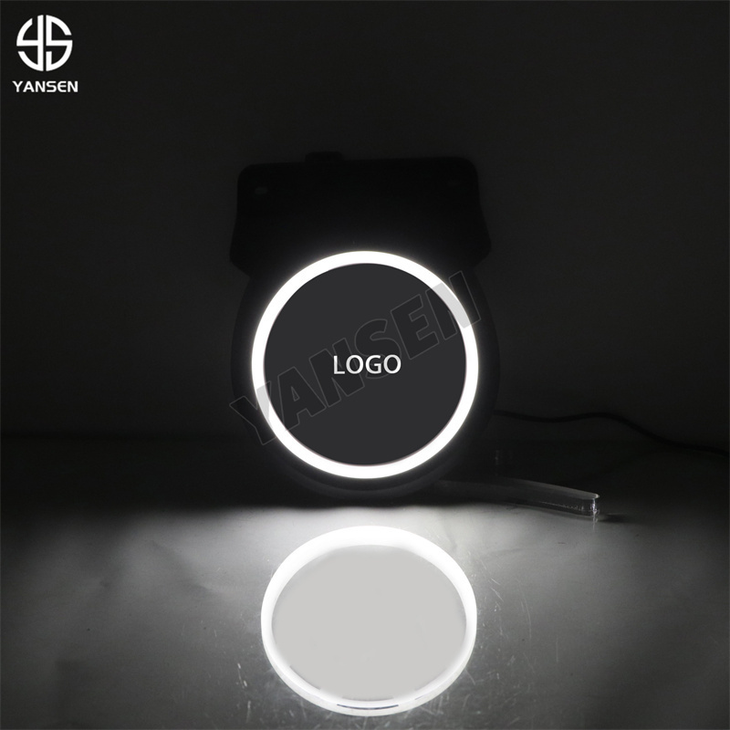 Car Logo LED Badge Emblem LED Car Front Grille Lamp For VW Volkswagen Lamando L 2022-2023 Dynamic Light Auto Accessories