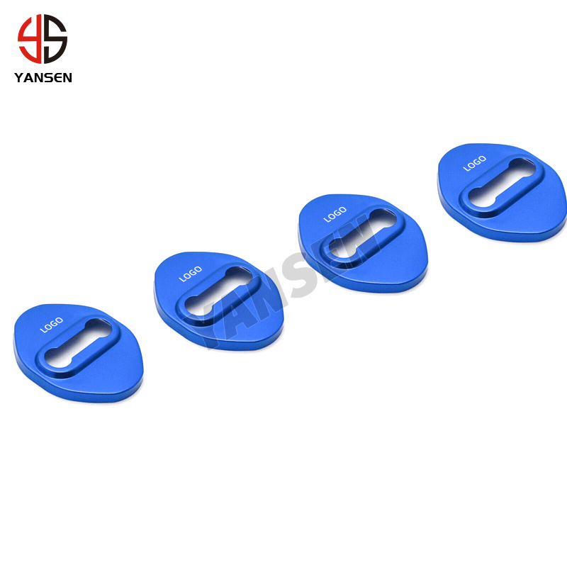 4PCS Stainless Steel Car Door Lock Buckle Styling Cover Protection For Toyota BMW Subaru Ford Buick Jeep Car Accessories