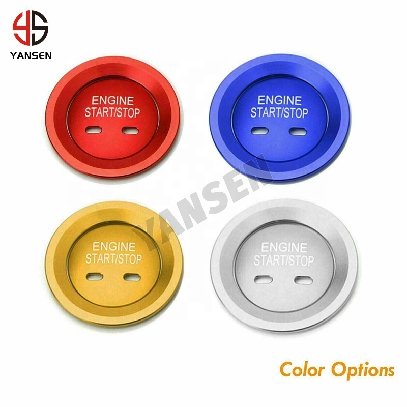 Car interior accessories Keyless Ignition Switch Start/Stop Trim Cover Surrounding Ring For GMC sierra Golf GTI Jetta parts