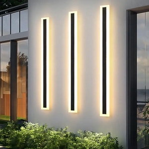 outdoor and indoor big long strip warm white and colorful ip65 waterproof house hallway led wall lamps